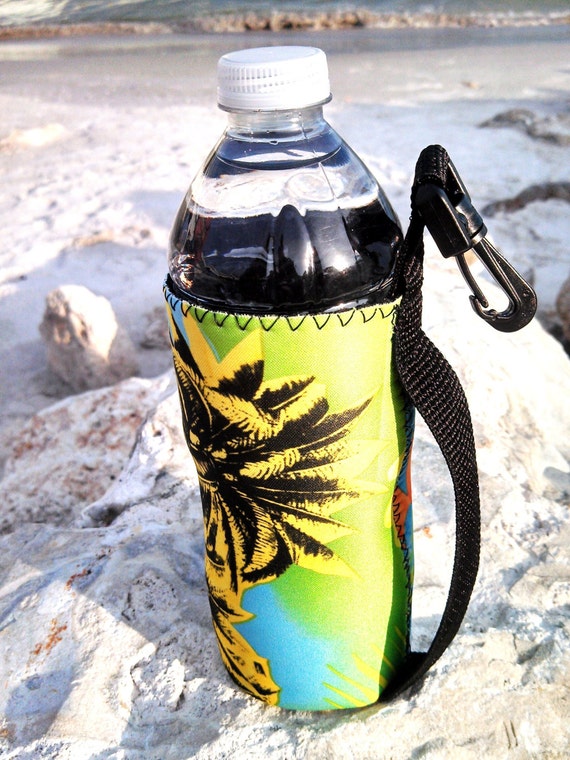 Drink Holder, Water Bottle Cooler, 16 Oz, Bottle Cozie, Hawaiian