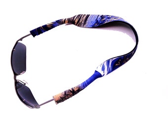 Neoprene Sunglass Strap: Tropical Hawaiian Eyeglass Retainer