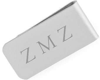 Steel Money Clip Etsy - stainless steel money clip personalized initials money clip grandpa grandfather groomsmen engraved m!   oney clip