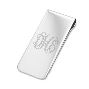 Fermasoldi in argento sterling 925 - Fermasoldi personalizzato - Regalo per la festa del papà - Nonno - Nonno - Testimoni dello sposo - Fermasoldi inciso