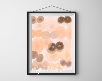 Watercolor Boob Digital Art Print - Nude Boob Abstract Painting