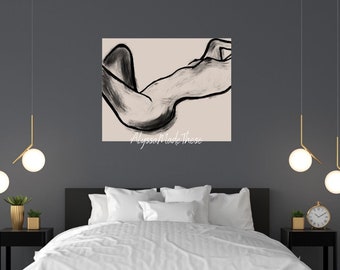 Woman Body Line Art Print: Abstract Body Positivity (Digital Download)