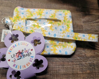 ID Wallet Daisy Wallet Gift Birthday Wallet Spring Wallet Flower Wallet
