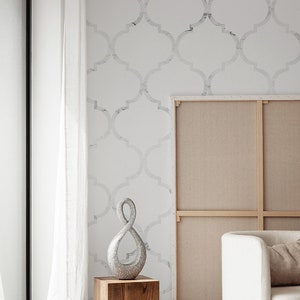 Large marble design wall mural, moroccan marble pattern wall mural, available in removable and traditional wallpaper