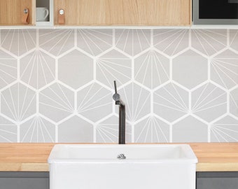 Grey Peel And Stick Tile Backsplash Modern Hexagon Kitchen Backsplash Modern Stick On Backsplash Tiles Light Gray Kitchen Backsplash Tile