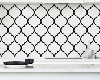 Backsplash Tile Black And White Peel And Stick Backsplash Moroccan Tile Backsplash Scandinavian Kitchen Backsplash Stick On Backsplash Tiles