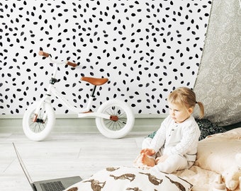 Nursery Wallpaper Gender Neutral Baby Wallpaper Peel And Stick Nursery Wallpaper Baby Bedroom Wallpaper Black and White Bees Kids Wallpaper