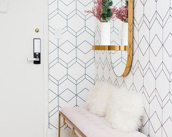 Modern Hallway Wallpaper Entryway Wallpaper For Stairways Peel And Stick Foyer Wallpaper For Stairs Stairwell Wallpaper Accent Wall Decor
