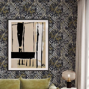 Dark Gothic Wallpaper Moody Wallpaper Accent Wall Peel And Stick Mural Wallpaper Bold Gothic Tropical Wallpaper Black Floral Wall Decor