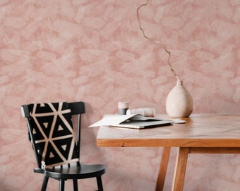 Pink Limewash Paint Wallpaper For Walls Peel And Stick Dining Room Wallpaper Temporary