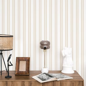Elegant Scandi Eclectic Stripes Wallpaper / Geometric Removable or Regular Wallpaper / Striped Wallpaper