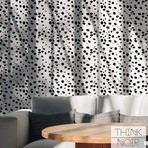 Peel And Stick Wallpaper Dalmatian Spot Removable Wallpaper Design Black And White Animal Inspired Wall Covering Temporary Wallpaper