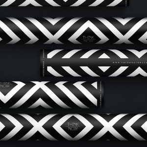 Think Noir textured peel and stick wallpaper with protective packaging