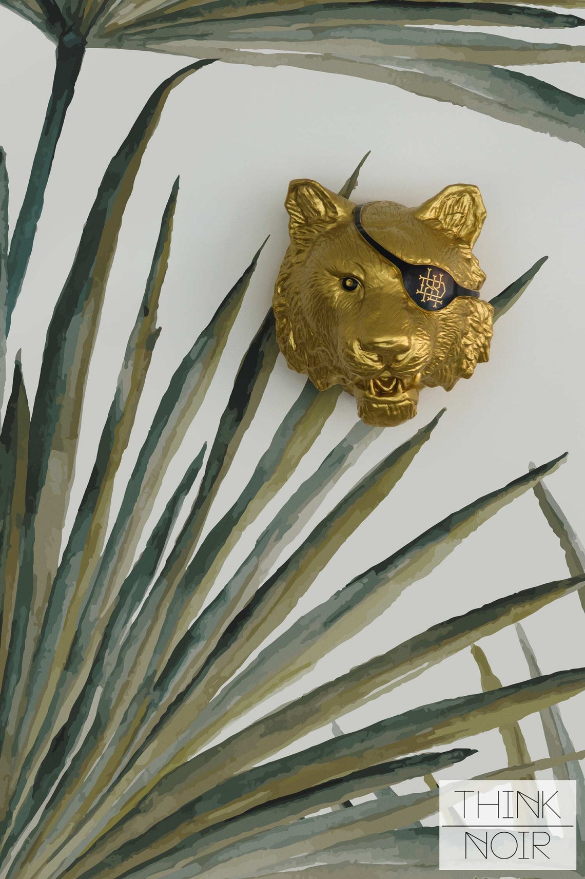 Exotic Palm Leaf Wall Mural Available in Removable and - Etsy