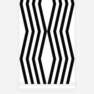 Black And White Line Art Wallpaper Geometric Wall Paper Removable Peel And Stick Wallpaper For Walls Temporary Wall Cover