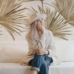 Boho Tropical Palm Leaf Wallpaper, Peel and Stick Wall Mural