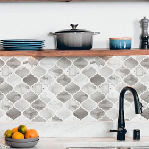 Moroccan Tile Backsplash Grey Marble Backsplash Vinyl Wall Tiles Stick On Tiles Backsplash Faux Stone Kitchen Backsplash Vinyl Backsplash