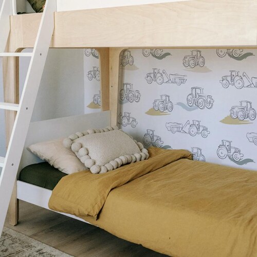 Tractor Wallpaper for Boys Room, Peel and Stick