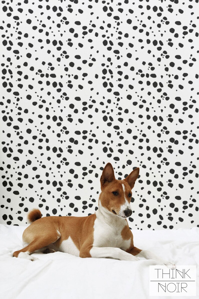 Dalmatian Spot Wallpaper / Spot Removable Wallpaper / Etsy UK