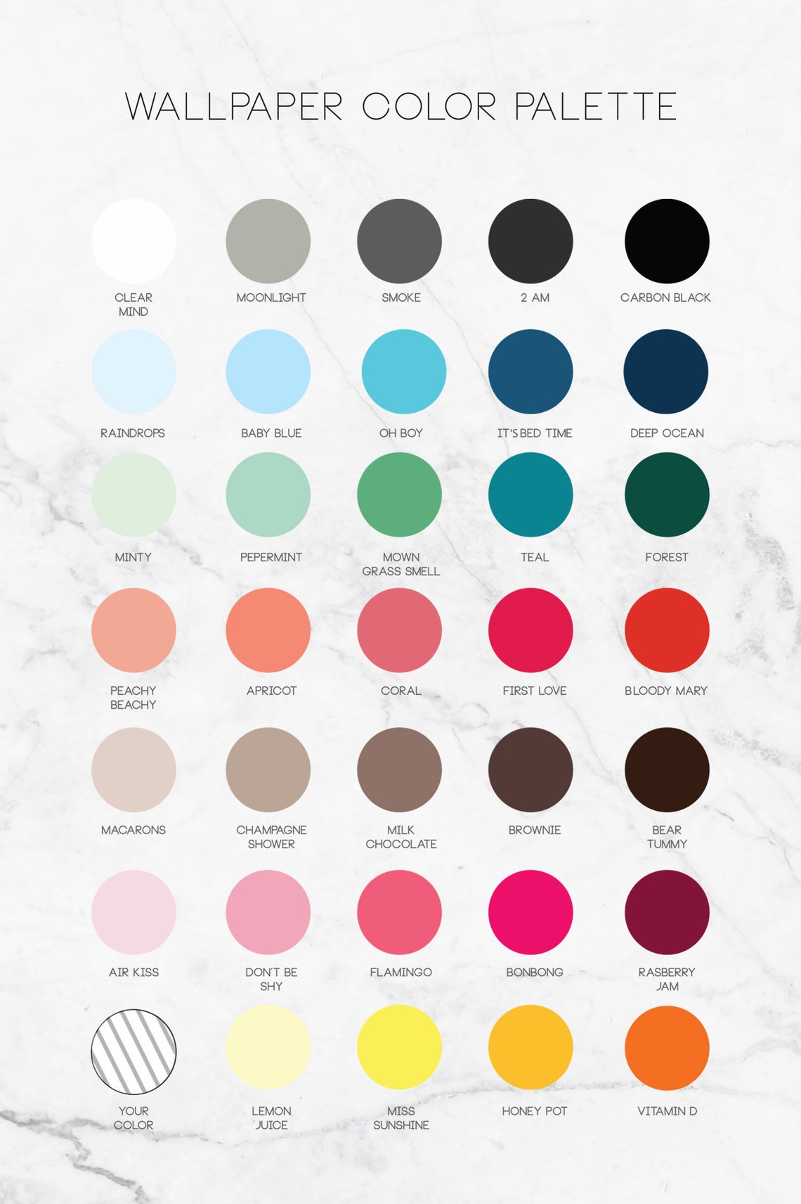 Oversized Floral Pattern Wall Mural Mint Green Flower Wall Etsy