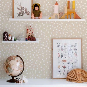 Wallpaper For Kids Room Playroom wallpaper Peel And Stick Kids Room Wallpaper Cute Boho Spot Wallpaper For Kids Bedroom Gender Neutral Decor