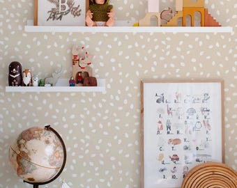 Wallpaper For Kids Room Playroom wallpaper Peel And Stick Kids Room Wallpaper Cute Boho Spot Wallpaper For Kids Bedroom Gender Neutral Decor