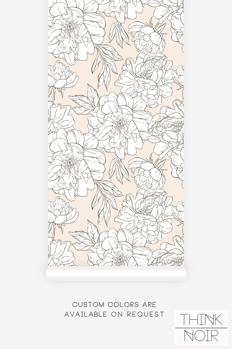 Delicate floral pattern wallpaper.