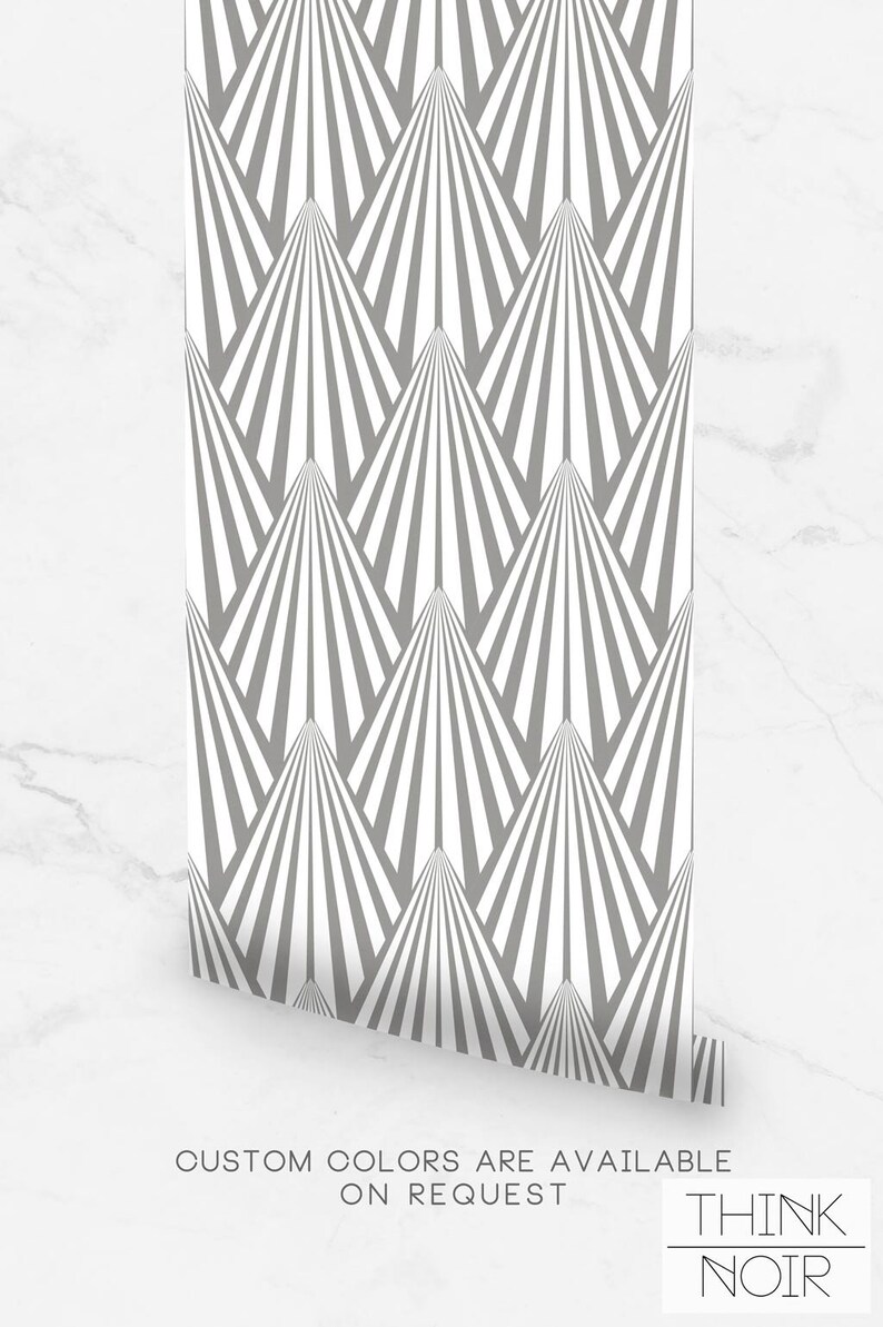 Art Deco Temporary Wallpaper / Regular or Self Adhesive Etsy