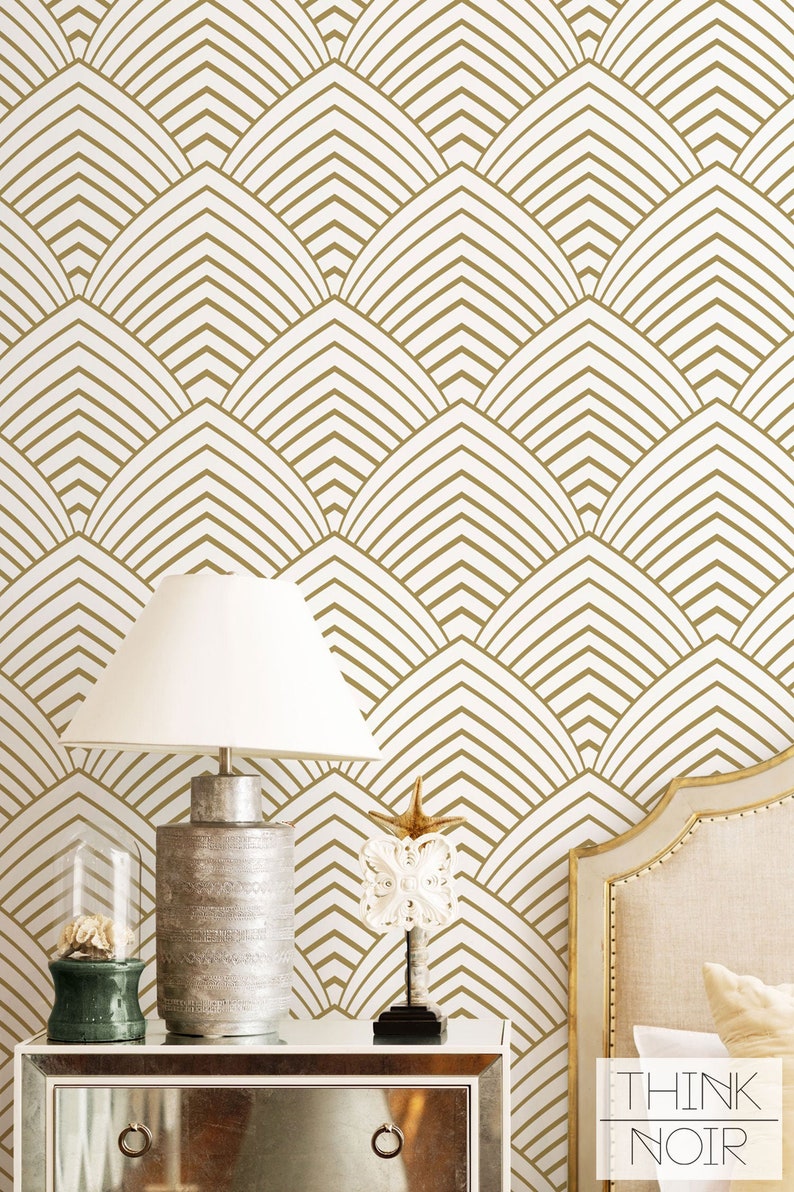Removable Art Deco Wallpaper / Self Adhesive / Regular - Etsy