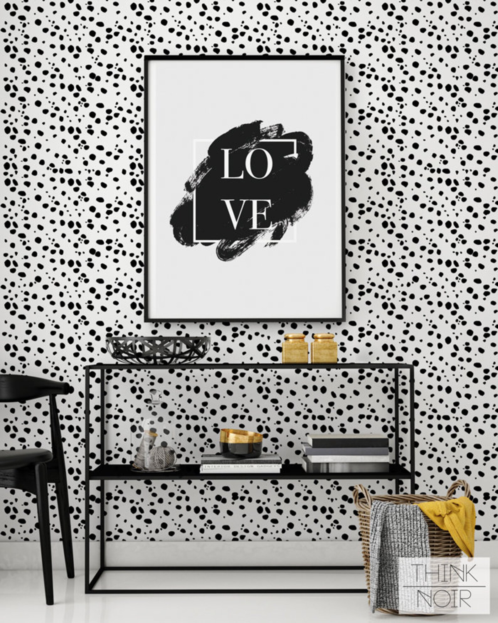Dalmatian Spot Wallpaper / Spot Removable Wallpaper / | Etsy