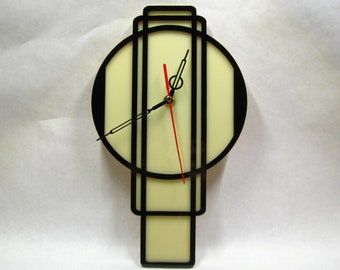 art deco wall clock
