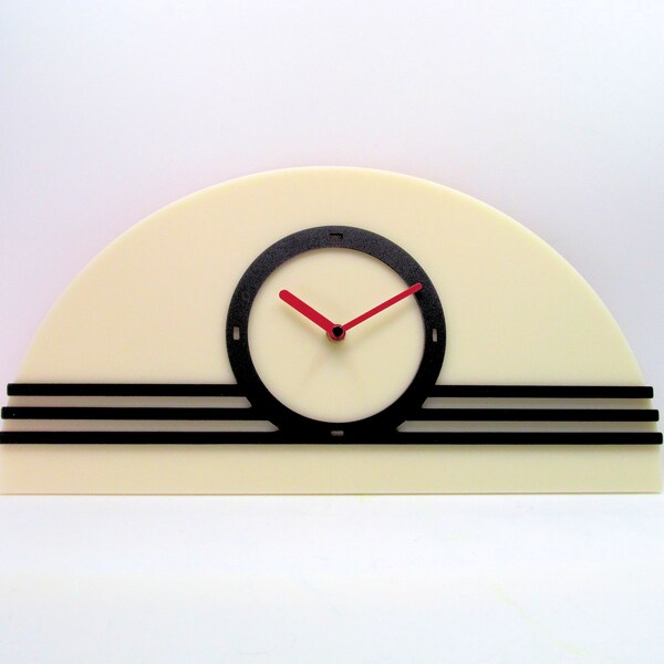 Art Deco Style WALL Clock, 1930's, Handmade, USA