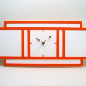 Laser Cut Mid-Century style wall clock, 1950s, Handmade, USA