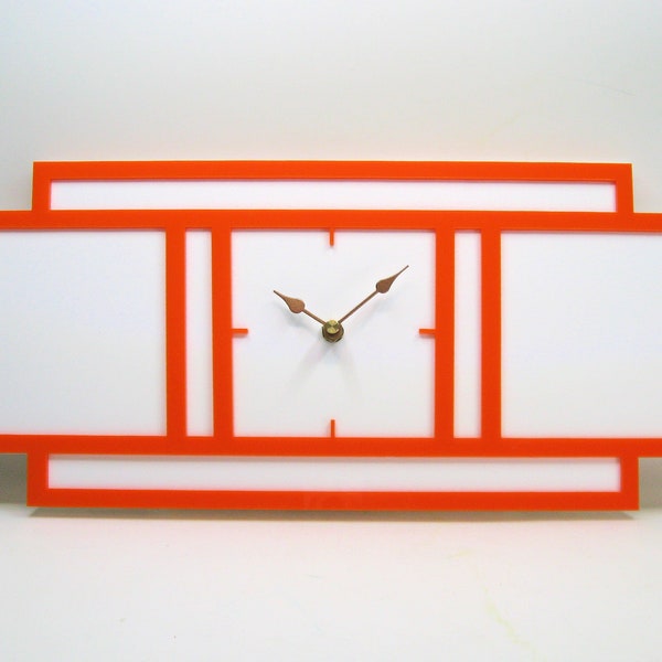 Mid-Century style wall clock, 1950s, Handmade, USA