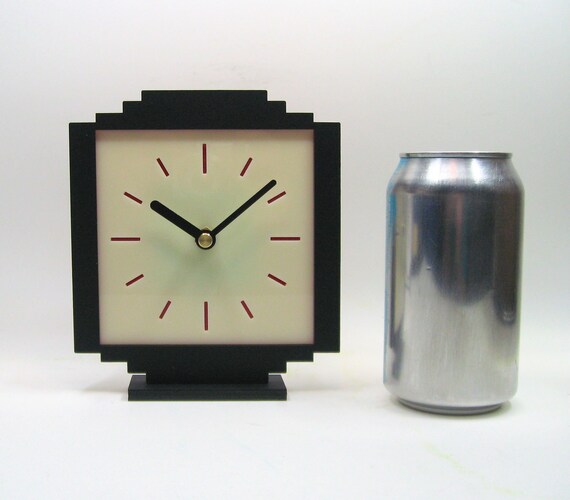 Art Deco Mini Table Clock, Handmade, 1930s, 1920s, USA - Etsy
