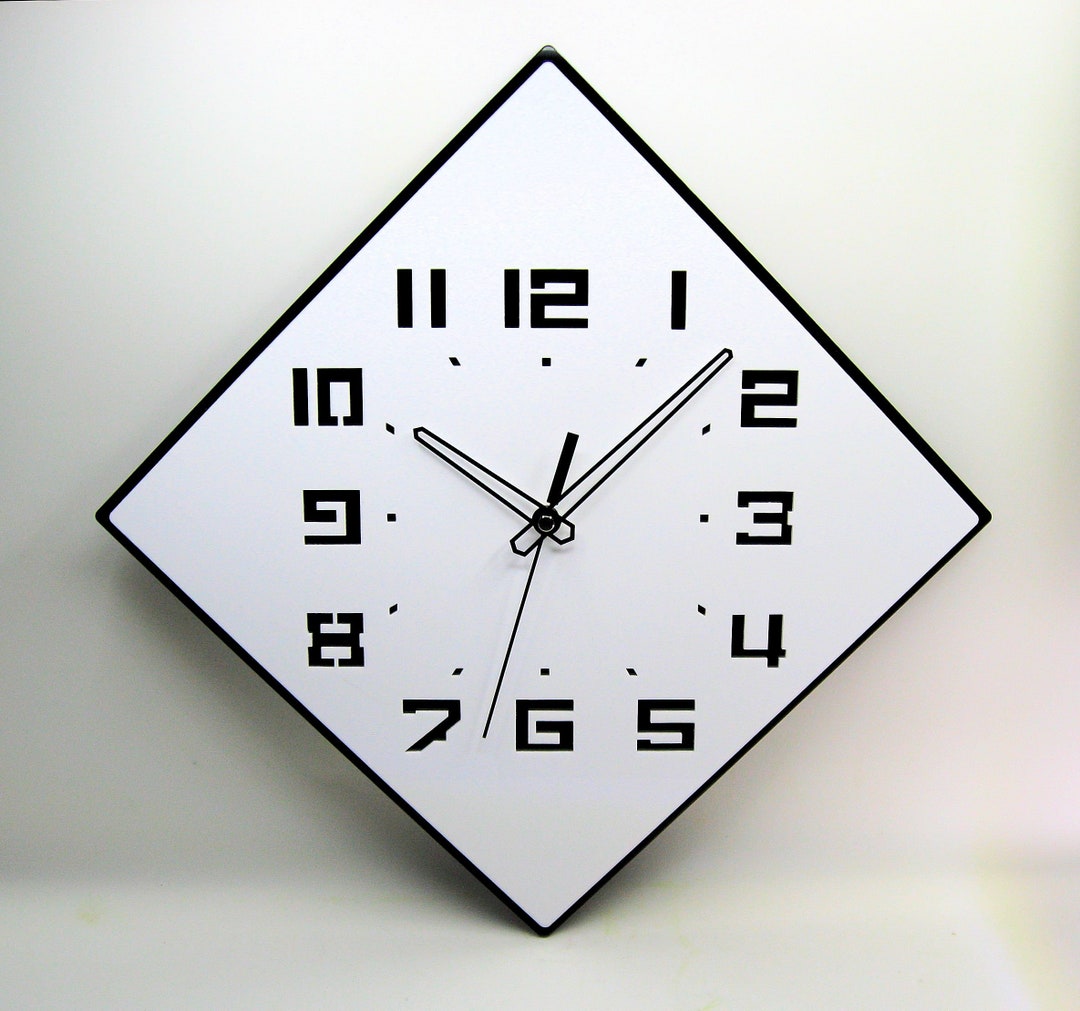 1930's Art Deco Style Wall Clock Laser Cut Art Nouveau Handmade USA - Etsy