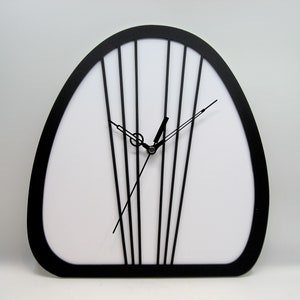 Laser Cut Art Deco Style Wall Clock, Radio Handmade 1930&#39;s Art Nouveau USA