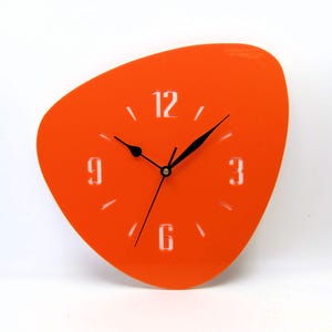 Laser Cut 1950&#39;s Style wall clock Mid-Century Atomic-Era Handmade USA