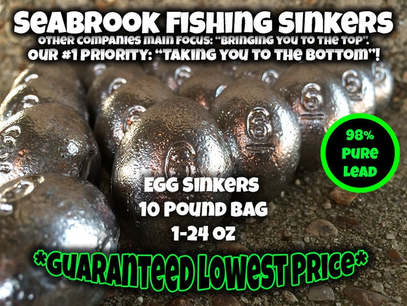 1.5oz, 5 LB Egg Fishing Weight