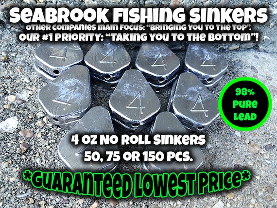 *FREE SHIPPING* OZ NO ROLL SLIP SINKERS *BEST PRICE* CHOOSE SIZE AND QUANTITY