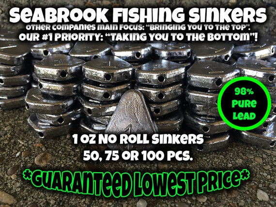 Lead Weights 100pcs 1oz Egg Sinkers // Slip Sinkers Fishing