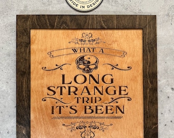 What A Long Strange Trip It's Been, Retirement Gifts, Vintage Birthday Gift