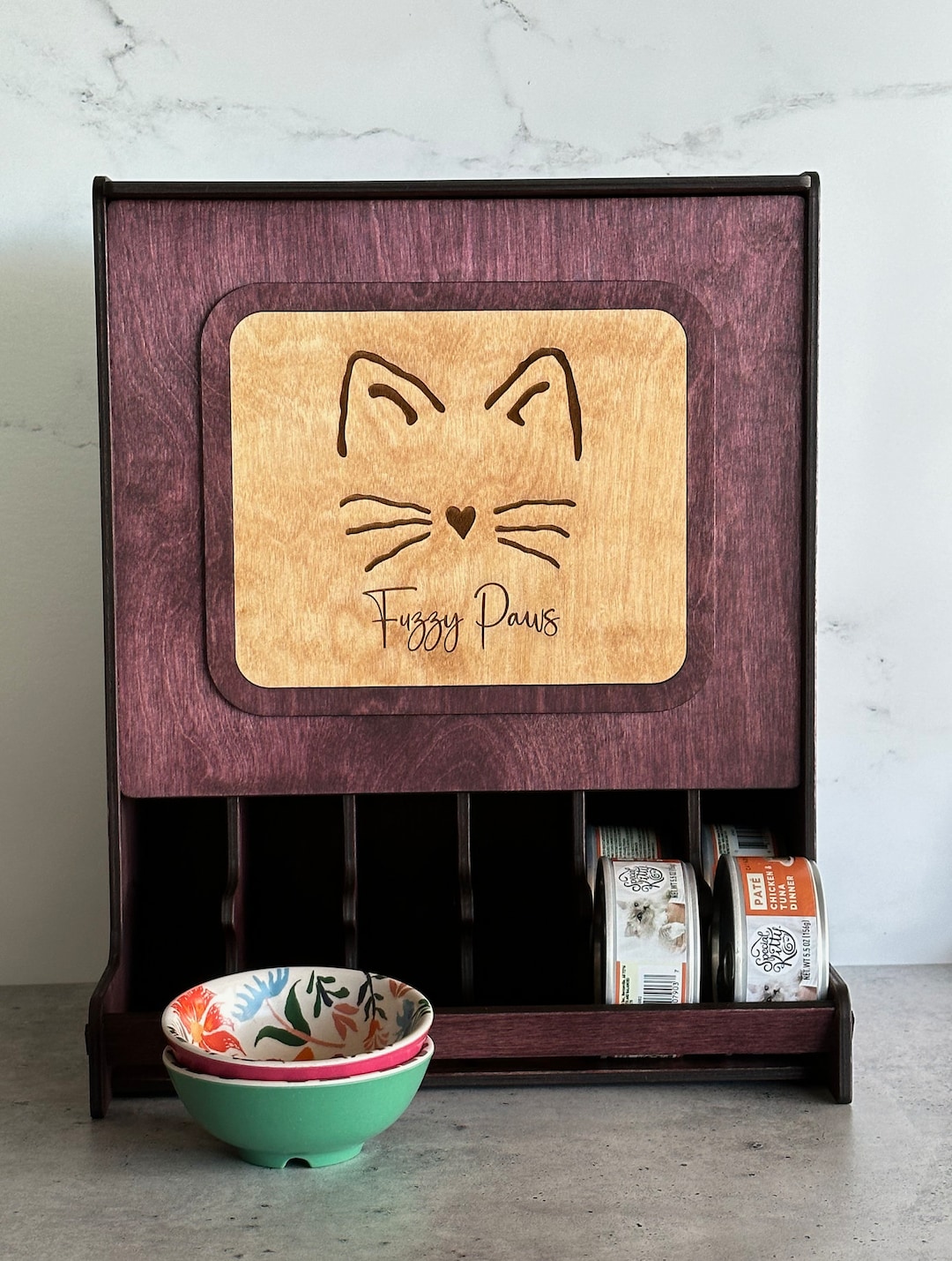 Cat Food Pet Storage Supplies Cat Food Etsy