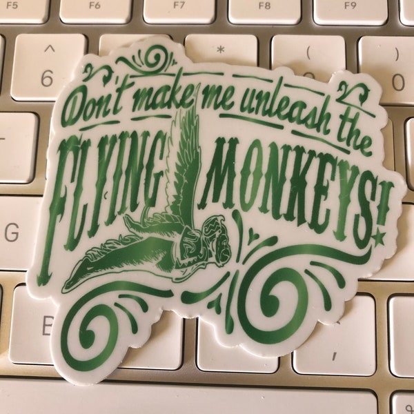 Wizard of Oz Sticker, Wizard of Oz Gifts, Flying Monkeys, Laptop Decal