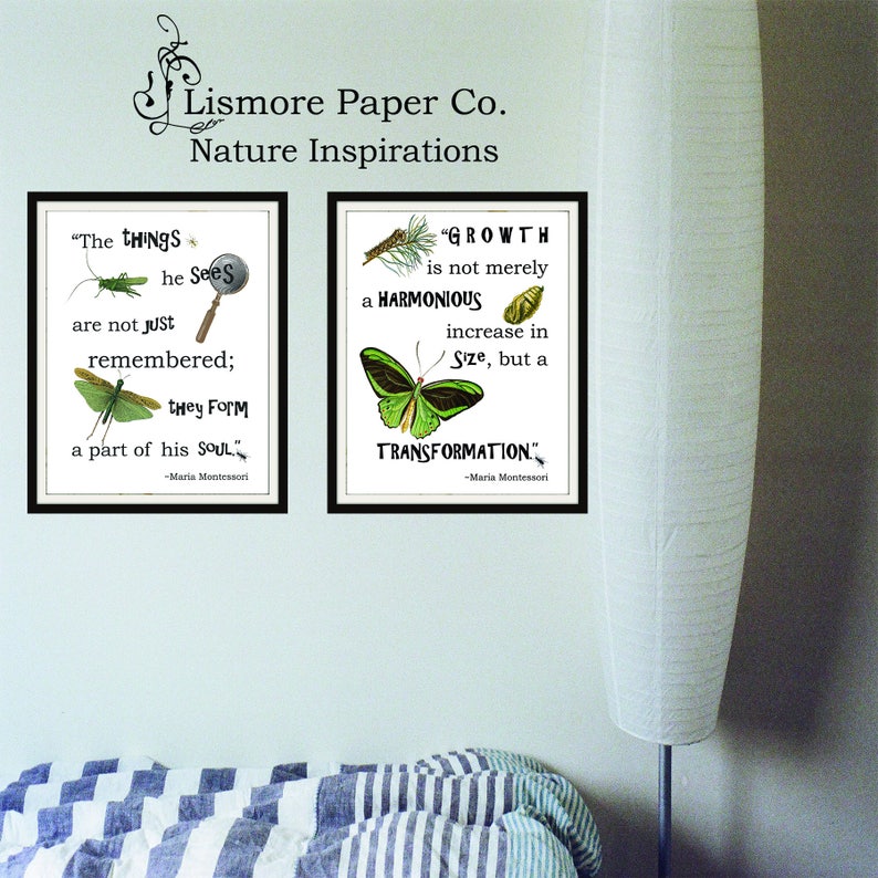 instant download nature inspiration maria montessori quote etsy