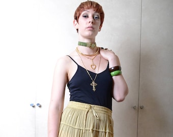 Vintage Green Indian Skirt