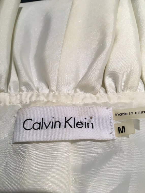 Vintage Calvin Klein Cream Blouse - image 5