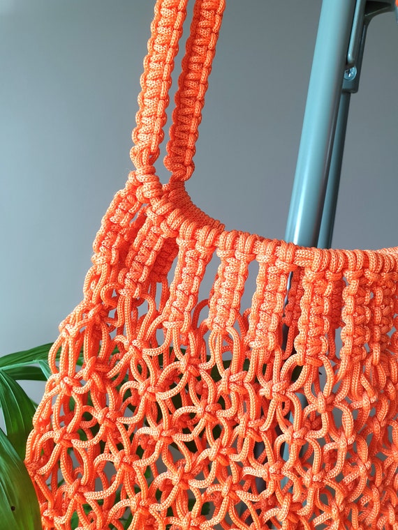 Bolso de malla a crochet sale