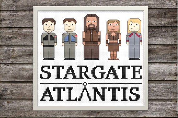 Download Stargate Atlantis Cross Stitch Pdf Pattern Only Jason Momoa Etsy