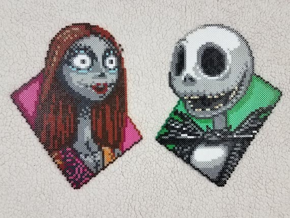 Jack Skellington And Sally Nightmare Before Christmas Etsy